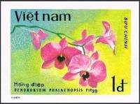(1979-056a) Сцепка (2 м) Вьетнам "Дендробиум фаленопсис "  Без перфорации  Орхидеи III Θ